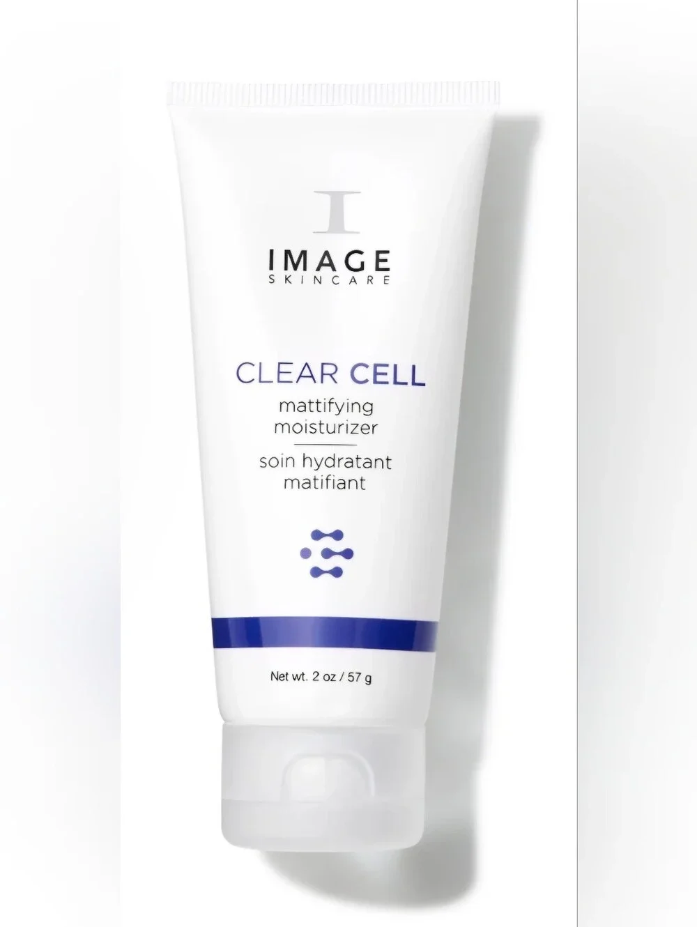 Image Skincare Clear Cell Mattifying Moisturizer - White with Blue Accents